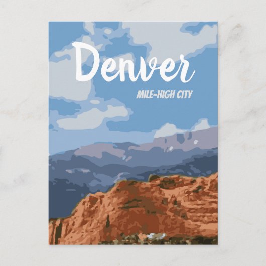 Carte postale Denver Colorado Mile-High City (Devant)