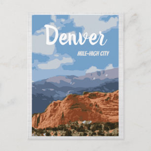 Carte postale Denver Colorado Mile-High City