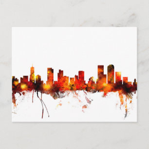 Carte Postale Denver Colorado Skyline
