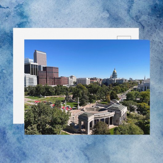 Carte Postale Denver Downtown Skyline View Capitol Building