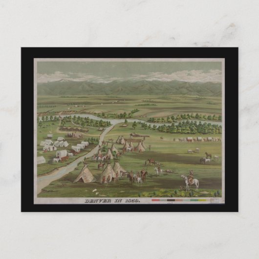 Carte Postale Denver en 1859 (Devant)