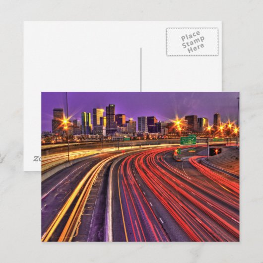 Carte Postale Denver Skyline (Devant / Derrière)