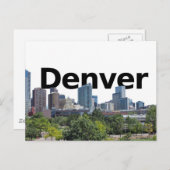 Carte Postale Denver Skyline avec Denver dans le ciel (Devant / Derrière)