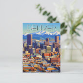 Carte Postale Denver Skyline Colorado (Debout devant)
