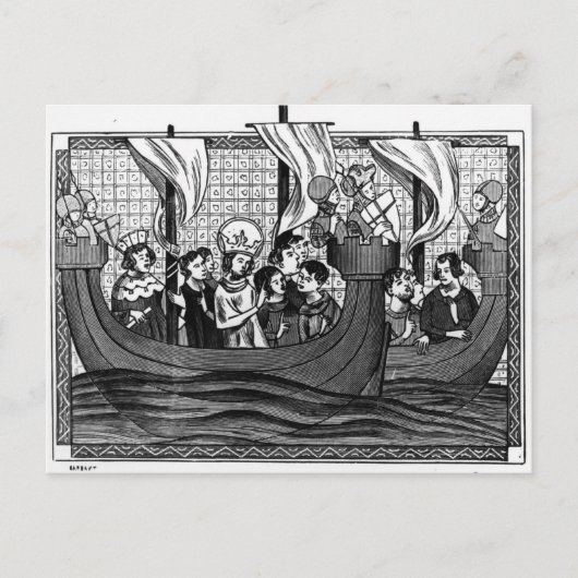 Carte Postale Départ de Saint-Louis pour la croisade (Devant)