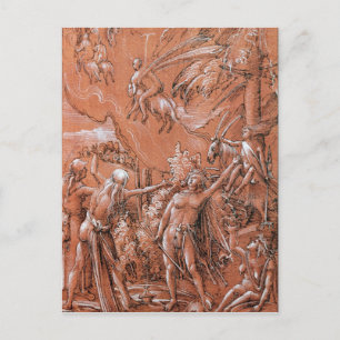 Carte Postale Départ pour le Sabbat, 1506