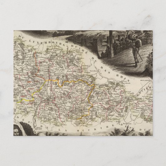 Carte Postale Département de la Moselle (Devant)