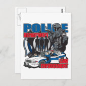 Carte Postale Département de police (Devant / Derrière)