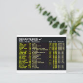 Carte postale Départs aéroport (Debout devant)