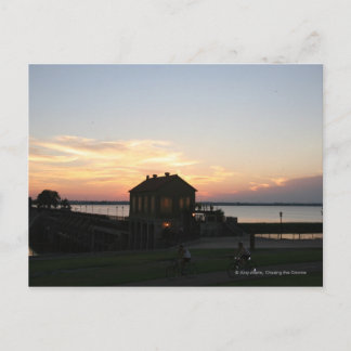 Carte Postale Dépassateur de coucher de soleil