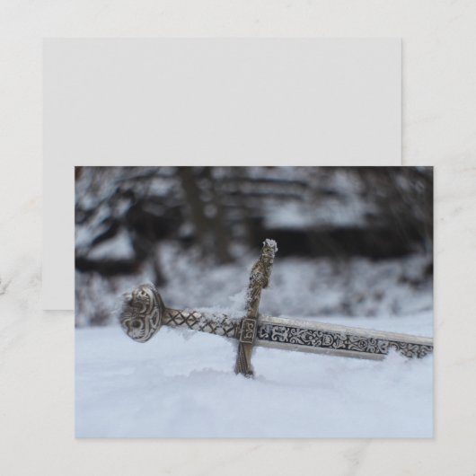 carte postale d'épée celtique (Devant / Derrière)