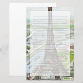 Carte postale dépeignant Tour Eiffel (Devant / Derrière)