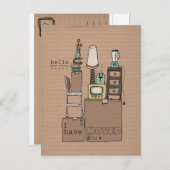 carte postale déplaçable personnalisable - j'ai ch (Devant / Derrière)