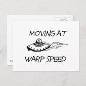 Carte Postale Déplacement à la vitesse de distorsion (Devant / Derrière)