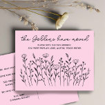 Carte Postale DÉPLACEMENT de Fleurs sauvages FAIRE-PART simples<br><div class="desc">Envoyez un message sur votre déménagement à des amis et des membres de votre famille avec ce bel art floral. Cliquez sur "personnaliser" pour modifier le texte ou "modifier à l'aide de l'outil de conception" pour le customiser avec vos propres polices, couleurs et modifier la disposition. Consultez ma boutique pour...</div>