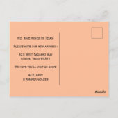 Carte Postale DÉPLACEMENT de Fleurs sauvages FAIRE-PART simples  (Dos)