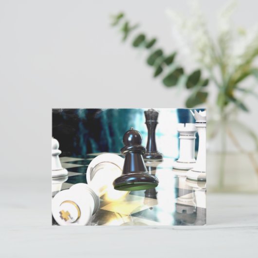 Carte postale Déplacement des échecs (Debout devant)