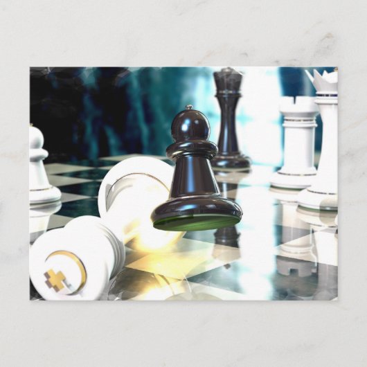 Carte postale Déplacement des échecs (Devant)