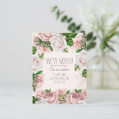 Carte Postale Déplacement des roses blanches Vintages (Debout devant)