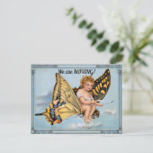 Carte Postale Déplacement Enfant Et Papillon (Debout devant)