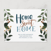 Carte Postale Déplacement Faire-part Avec Verdure (Devant)