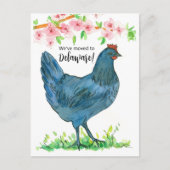 Carte Postale Déplacement Faire-part Delaware Blue Hen Chicken (Devant)