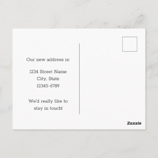 Carte Postale Déplacement Faire-part Rhode Island Red Hen Violet (Dos)