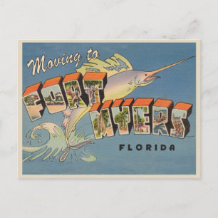 Carte Postale Déplacement Fort Myers Floride Changement d'adress