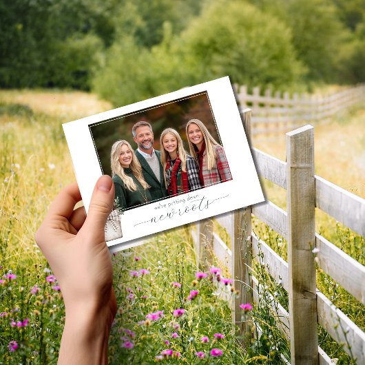 Carte Postale Déplacer de nouvelles racines Déplacer Faire-part