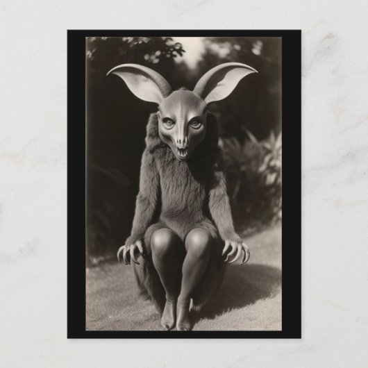 Carte postale déplaisant Bat Strange Halloween (Devant)