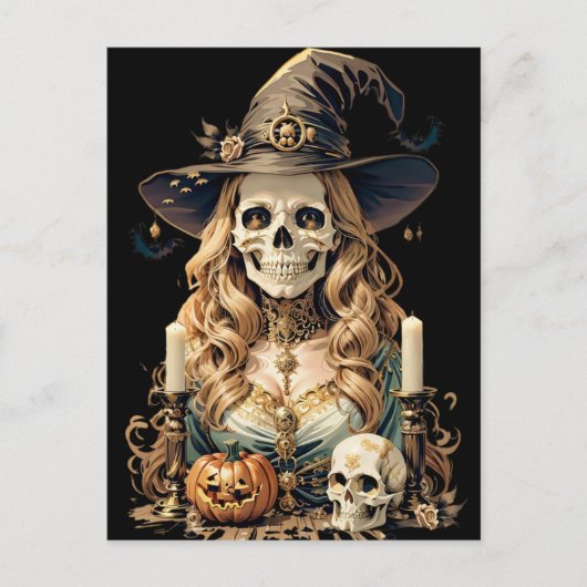 Carte Postale Déplaisant Halloween Witch (Devant)