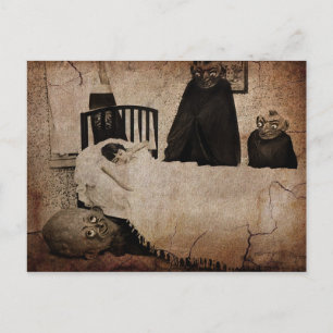 Carte postale Déplaisant vintage Boogeyman