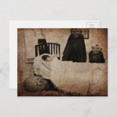 Carte postale Déplaisant vintage Boogeyman (Devant / Derrière)