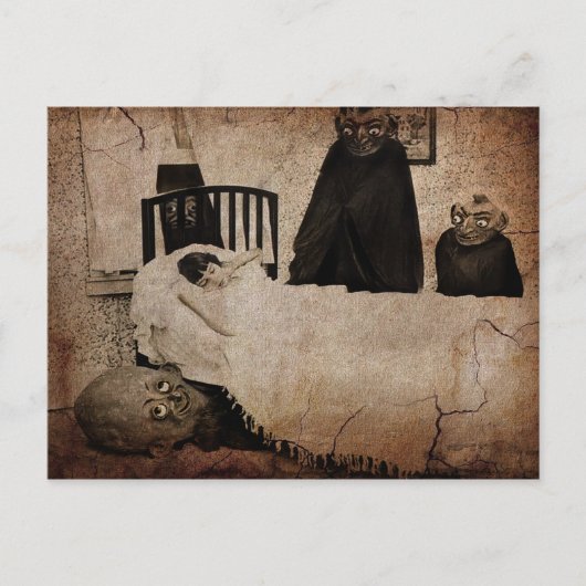 Carte postale Déplaisant vintage Boogeyman (Devant)