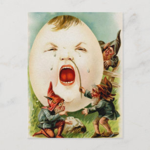 Carte postale Déplaisante vintage pour les oeufs é