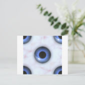 Carte Postale déplaisants yeux bleus (Debout devant)