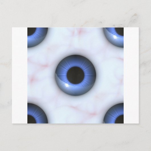 Carte Postale déplaisants yeux bleus (Devant)