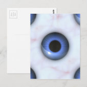 Carte Postale déplaisants yeux bleus (Devant / Derrière)