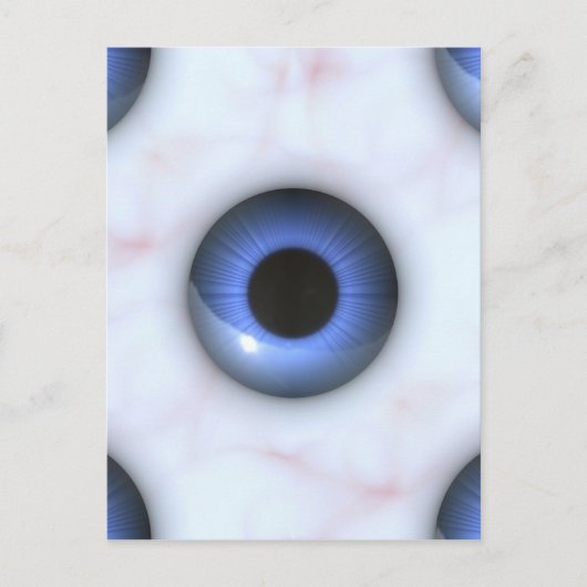 Carte Postale déplaisants yeux bleus (Devant)