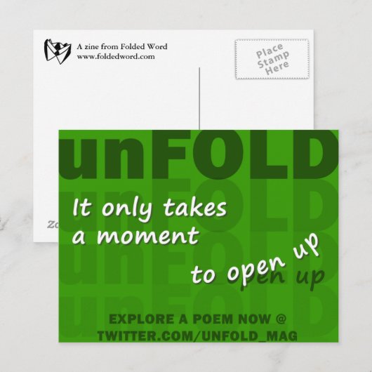 Carte Postale Déplié (Devant / Derrière)