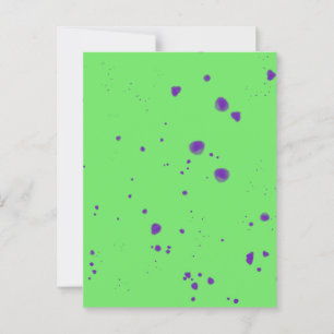 Carte Postale Déploiements en violet vert néon