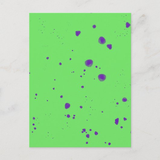 Carte Postale Déploiements en violet vert néon (Devant)