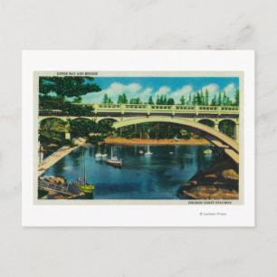 Carte Postale Depoe Bay et Bridge, OregonDepoe Bay, OU