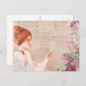 Carte postale d'époque Lady Wonderful Memories Eph (Devant / Derrière)