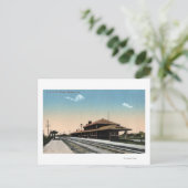 Carte Postale Dépôt ferroviaire C et NW (Debout devant)