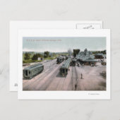 Carte Postale Dépôt ferroviaire D & R G (Devant / Derrière)