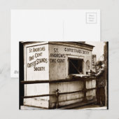 Carte Postale Depression Era One Penny Coffee Stand (Devant / Derrière)
