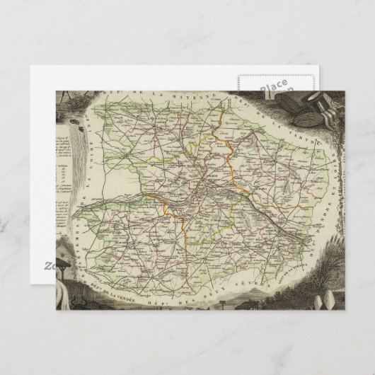 Carte Postale Dept About Hand et Dormouse (Devant / Derrière)