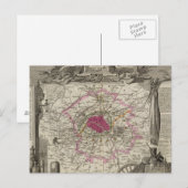 Carte Postale Dépt. De La Seine (Devant / Derrière)