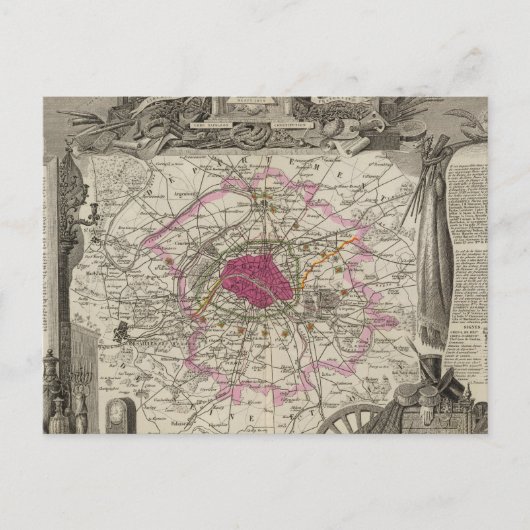 Carte Postale Dépt. De La Seine (Devant)